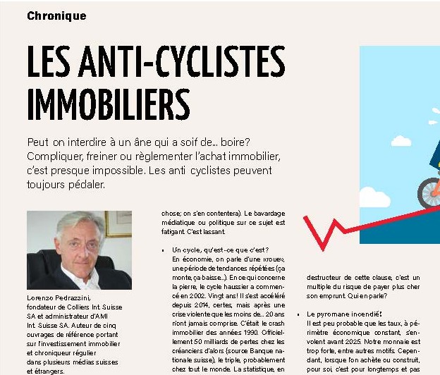 Les anti-cyclistes immobiliers